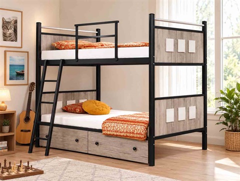 تخت دو طبقه فلزی کارینا  D 102